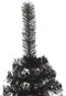 vidaXL - Kunstkerstboom - met - standaard - half - 210 - cm - PVC - zwart