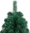 vidaXL - Kunstkerstboom - met - standaard - half - 210 - cm - PVC - groen