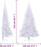 vidaXL - Kunstkerstboom - met - standaard - half - 210 - cm - PVC - groen