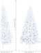vidaXL - Kunstkerstboom - met - standaard - half - 210 - cm - PVC - groen