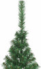 vidaXL - Kunstkerstboom - met - standaard - half - 210 - cm - PVC - groen