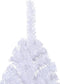 vidaXL - Kunstkerstboom - met - standaard - half - 210 - cm - PVC - groen