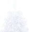 vidaXL - Kunstkerstboom - met - standaard - half - 210 - cm - PVC - groen