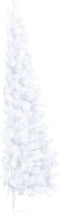 vidaXL - Kunstkerstboom - met - standaard - half - 240 - cm - PVC - groen