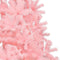vidaXL - Kunstkerstboom - met - standaard - half - 240 - cm - PVC - roze