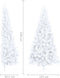 vidaXL - Kunstkerstboom - met - standaard - half - 240 - cm - PVC - groen