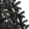 vidaXL - Kunstkerstboom - met - standaard - half - 240 - cm - PVC - zwart