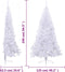 vidaXL - Kunstkerstboom - met - standaard - half - 240 - cm - PVC - groen