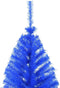 vidaXL - Kunstkerstboom - met - standaard - half - 240 - cm - PVC - blauw