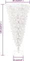 vidaXL - Kunstkerstboom - met - standaard - omgekeerd - 120 - cm - wit
