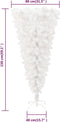 vidaXL - Kunstkerstboom - met - standaard - omgekeerd - 150 - cm - wit
