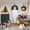 vidaXL - Kunstkerstboom - met - standaard - omgekeerd - 150 - cm - wit