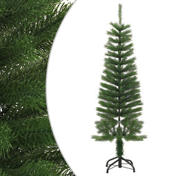 vidaXL - Kunstkerstboom - met - standaard - smal - 120 - cm - PE