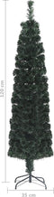 vidaXL - Kunstkerstboom - met - standaard - smal - 120 - cm - glasvezel