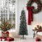vidaXL - Kunstkerstboom - met - standaard - smal - 150 - cm - PVC - groen