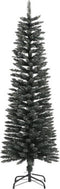 vidaXL - Kunstkerstboom - met - standaard - smal - 150 - cm - PVC - groen