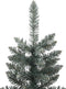 vidaXL - Kunstkerstboom - met - standaard - smal - 150 - cm - PVC - groen