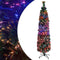 vidaXL - Kunstkerstboom - met - standaard - smal - 150 - cm - glasvezel