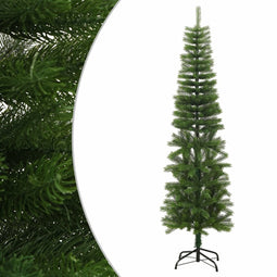 vidaXL - Kunstkerstboom - met - standaard - smal - 180 - cm - PE