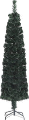 vidaXL - Kunstkerstboom - met - standaard - smal - 180 - cm - glasvezel
