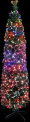 vidaXL - Kunstkerstboom - met - standaard - smal - 180 - cm - glasvezel