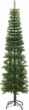 vidaXL - Kunstkerstboom - met - standaard - smal - 210 - cm - PE
