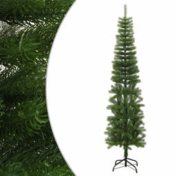 vidaXL - Kunstkerstboom - met - standaard - smal - 240 - cm - PE