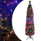 vidaXL - Kunstkerstboom - met - standaard - smal - 240 - cm - glasvezel