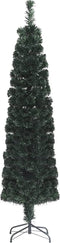 vidaXL - Kunstkerstboom - met - standaard - smal - 240 - cm - glasvezel