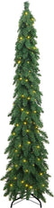 vidaXL - Kunstkerstboom - met - verlichting - 130 - LED's - 210 - cm