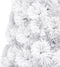 vidaXL - Kunstkerstboom - met - verlichting - 150 - cm - glasvezel - wit