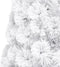 vidaXL - Kunstkerstboom - met - verlichting - 210 - cm - glasvezel - wit