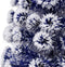 vidaXL - Kunstkerstboom - met - verlichting - 210 - cm - glasvezel - wit - en - blauw