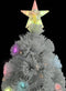 vidaXL - Kunstkerstboom - met - verlichting - 240 - cm - glasvezel - wit