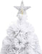 vidaXL - Kunstkerstboom - met - verlichting - 240 - cm - glasvezel - wit