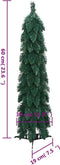 vidaXL - Kunstkerstboom - met - verlichting - 30 - LED's - 60 - cm