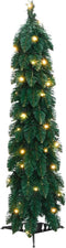 vidaXL - Kunstkerstboom - met - verlichting - 30 - LED's - 60 - cm