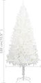 vidaXL - Kunstkerstboom - met - verlichting - en - kerstballen - 180 - cm - wit