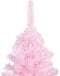 vidaXL - Kunstkerstboom - met - verlichting - en - kerstballen - 180 - cm - PVC - roze