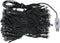 vidaXL - Kunstkerstboom - met - verlichting - en - kerstballen - 210 - cm - PVC - zwart