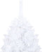 vidaXL - Kunstkerstboom - met - verlichting - en - kerstballen - 210 - cm - PVC - wit