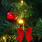 vidaXL - Kunstkerstboom - met - verlichting - en - kerstballen - 64 - cm - groen
