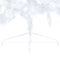 vidaXL - Kunstkerstboom - met - verlichting - en - kerstballen - half - 240 - cm - wit