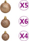 vidaXL - Kunstkerstboom - met - verlichting - en - kerstballen - half - 120 - cm - wit