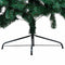 vidaXL - Kunstkerstboom - met - verlichting - en - kerstballen - half - 180 - cm - groen