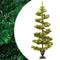 vidaXL - Kunstkerstboom - met - verlichting - en - pot - 120 - cm - PVC - groen