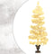 vidaXL - Kunstkerstboom - met - verlichting - en - pot - 120 - cm - PVC - wit