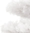vidaXL - Kunstkerstboom - met - verlichting - en - pot - 120 - cm - PVC - wit