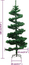 vidaXL - Kunstkerstboom - met - verlichting - en - standaard - 180 - cm - PVC - groen