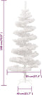 vidaXL - Kunstkerstboom - met - verlichting - en - standaard - 180 - cm - PVC - wit
